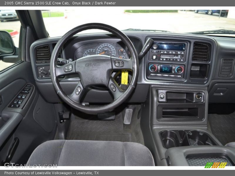Onyx Black / Dark Pewter 2005 GMC Sierra 1500 SLE Crew Cab
