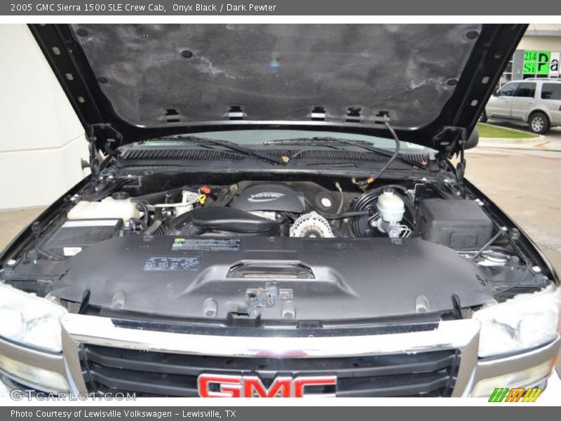 Onyx Black / Dark Pewter 2005 GMC Sierra 1500 SLE Crew Cab