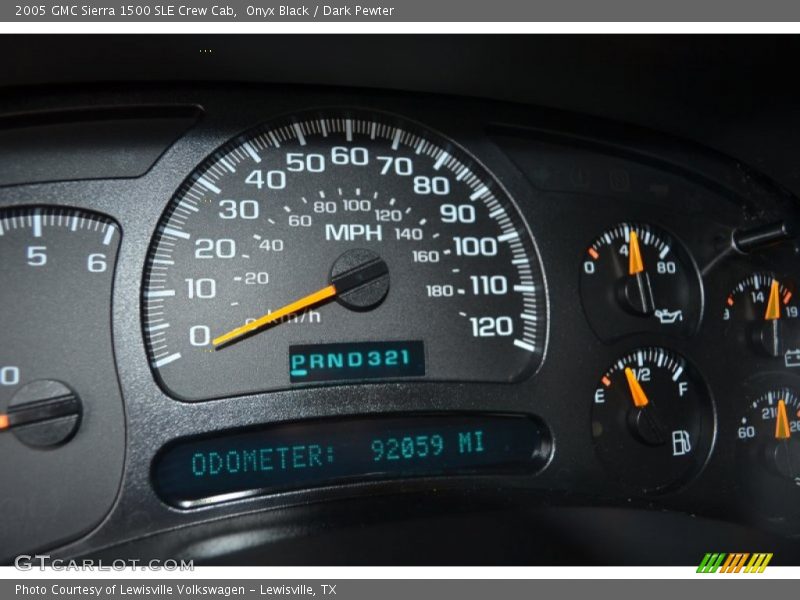 Onyx Black / Dark Pewter 2005 GMC Sierra 1500 SLE Crew Cab