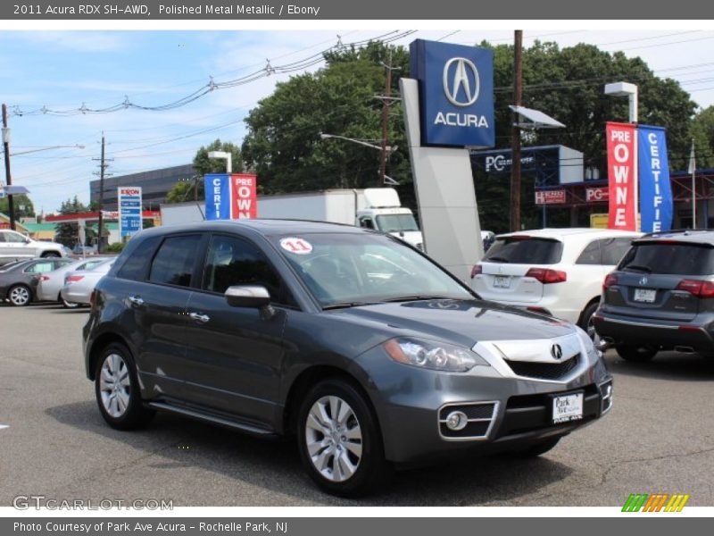 Polished Metal Metallic / Ebony 2011 Acura RDX SH-AWD
