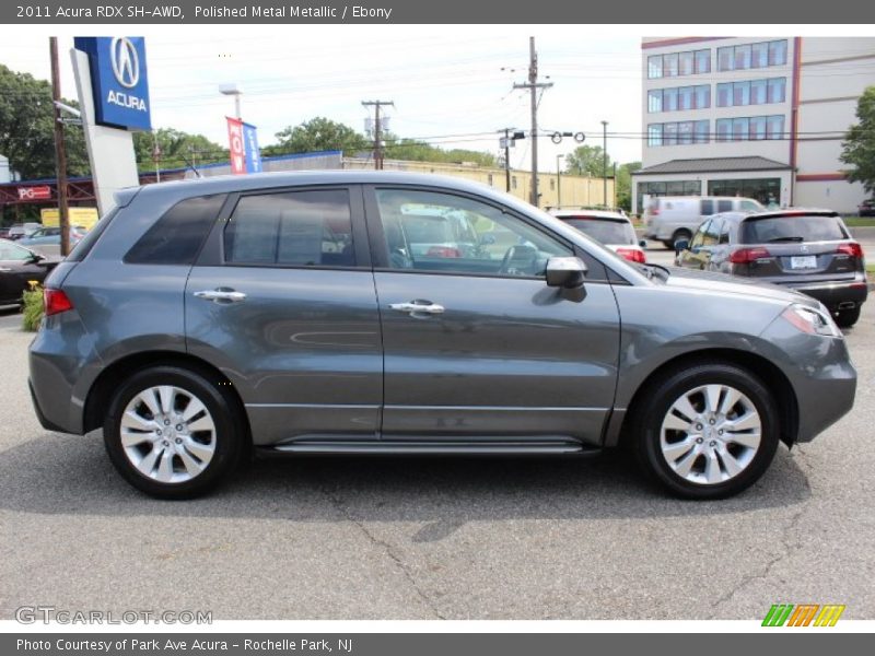 Polished Metal Metallic / Ebony 2011 Acura RDX SH-AWD