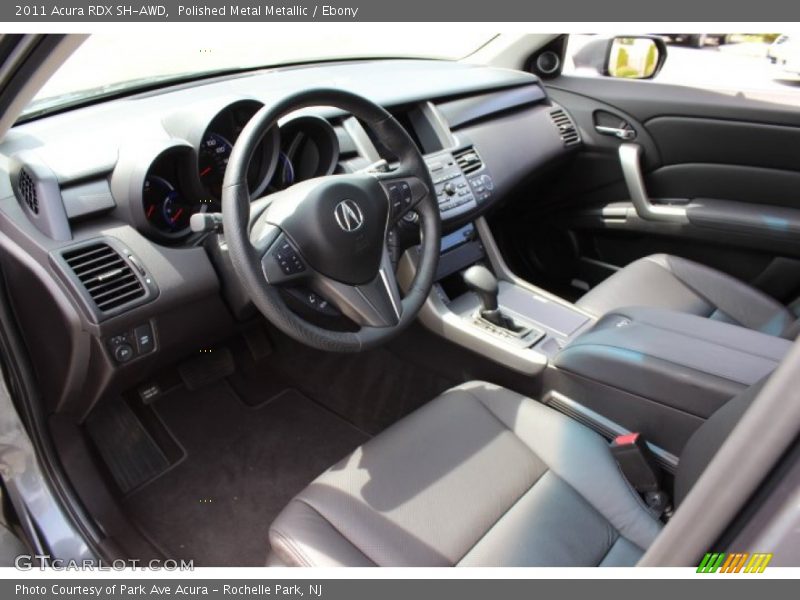 Polished Metal Metallic / Ebony 2011 Acura RDX SH-AWD