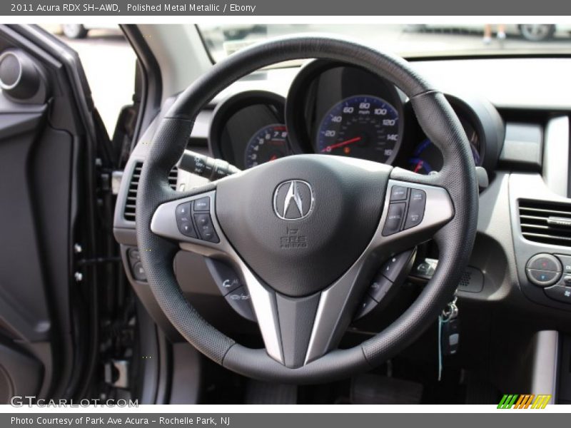 Polished Metal Metallic / Ebony 2011 Acura RDX SH-AWD
