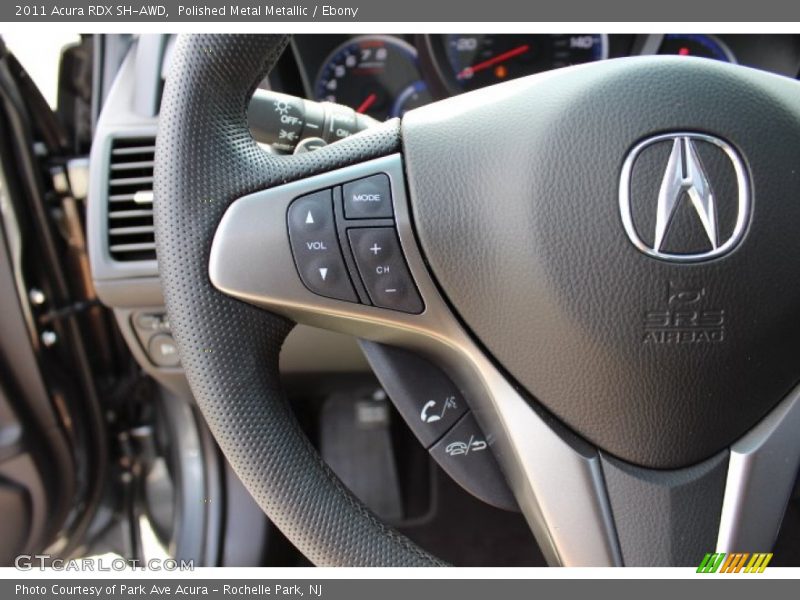 Polished Metal Metallic / Ebony 2011 Acura RDX SH-AWD