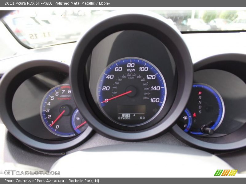 Polished Metal Metallic / Ebony 2011 Acura RDX SH-AWD