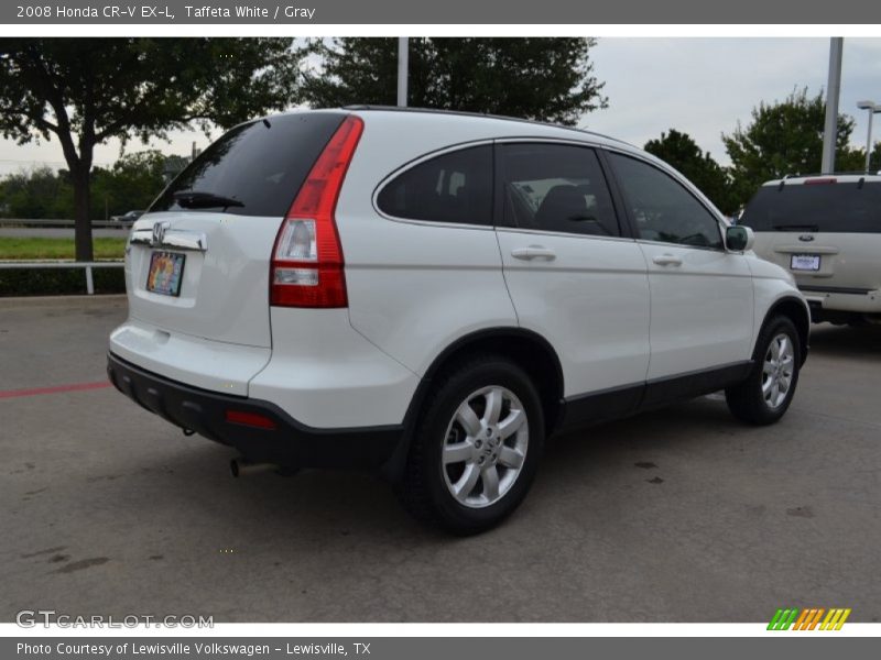 Taffeta White / Gray 2008 Honda CR-V EX-L