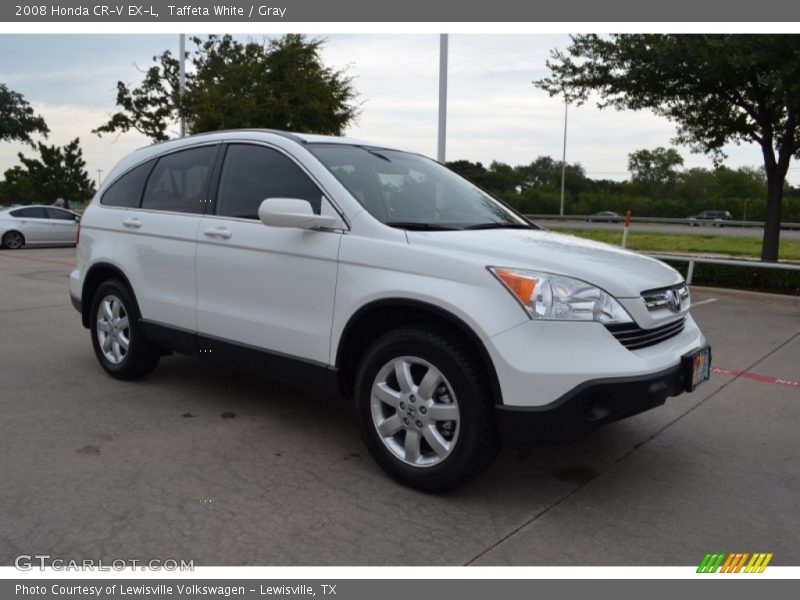 Taffeta White / Gray 2008 Honda CR-V EX-L