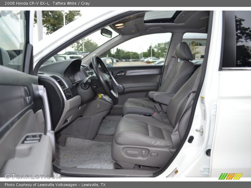 Taffeta White / Gray 2008 Honda CR-V EX-L