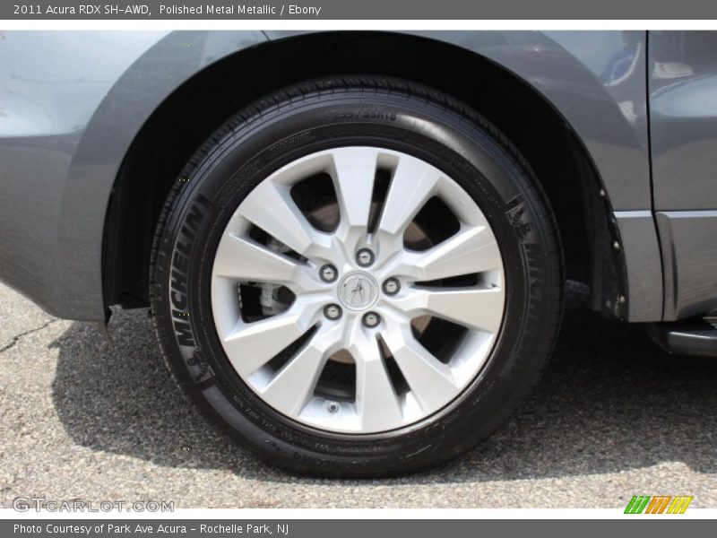 Polished Metal Metallic / Ebony 2011 Acura RDX SH-AWD