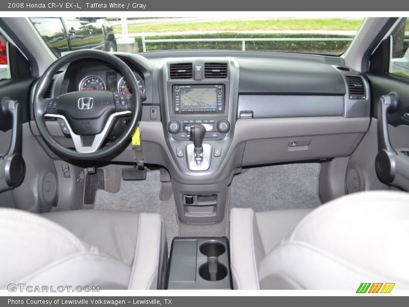Taffeta White / Gray 2008 Honda CR-V EX-L
