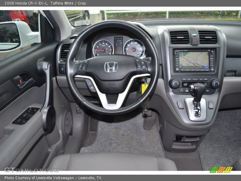 Taffeta White / Gray 2008 Honda CR-V EX-L