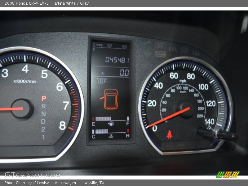 Taffeta White / Gray 2008 Honda CR-V EX-L