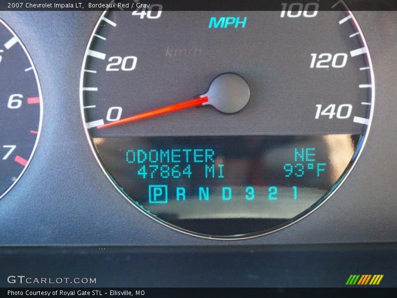 Bordeaux Red / Gray 2007 Chevrolet Impala LT