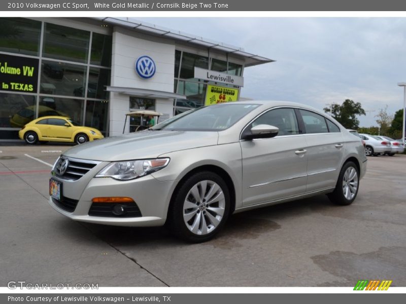 White Gold Metallic / Cornsilk Beige Two Tone 2010 Volkswagen CC Sport