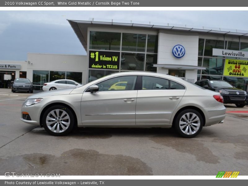White Gold Metallic / Cornsilk Beige Two Tone 2010 Volkswagen CC Sport