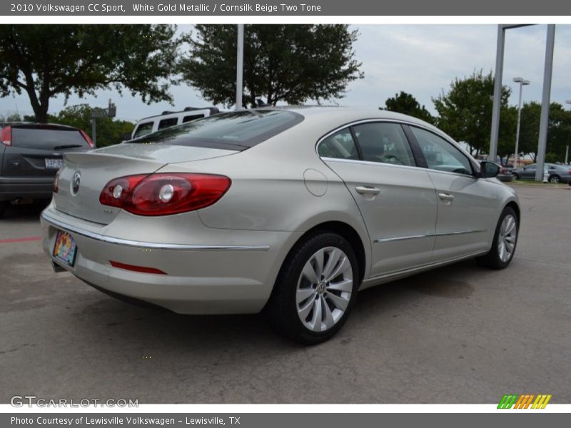 White Gold Metallic / Cornsilk Beige Two Tone 2010 Volkswagen CC Sport
