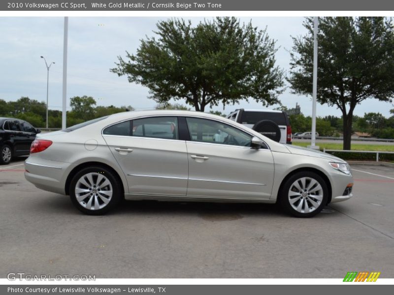 White Gold Metallic / Cornsilk Beige Two Tone 2010 Volkswagen CC Sport