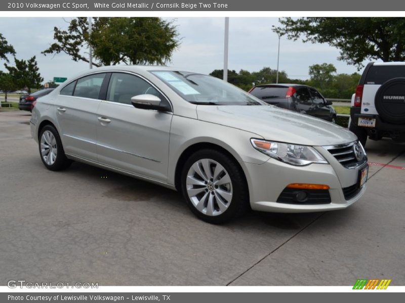 White Gold Metallic / Cornsilk Beige Two Tone 2010 Volkswagen CC Sport