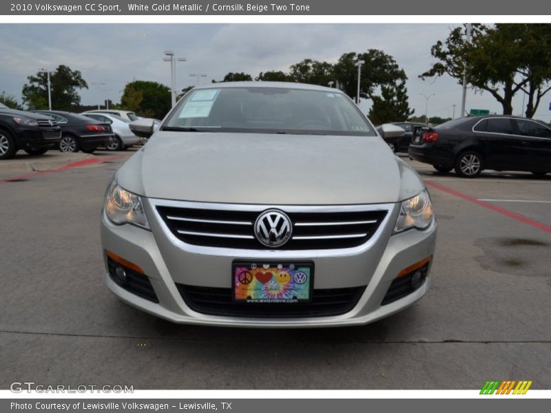 White Gold Metallic / Cornsilk Beige Two Tone 2010 Volkswagen CC Sport