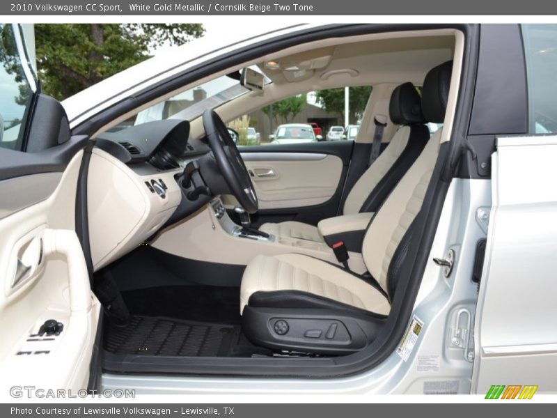 White Gold Metallic / Cornsilk Beige Two Tone 2010 Volkswagen CC Sport
