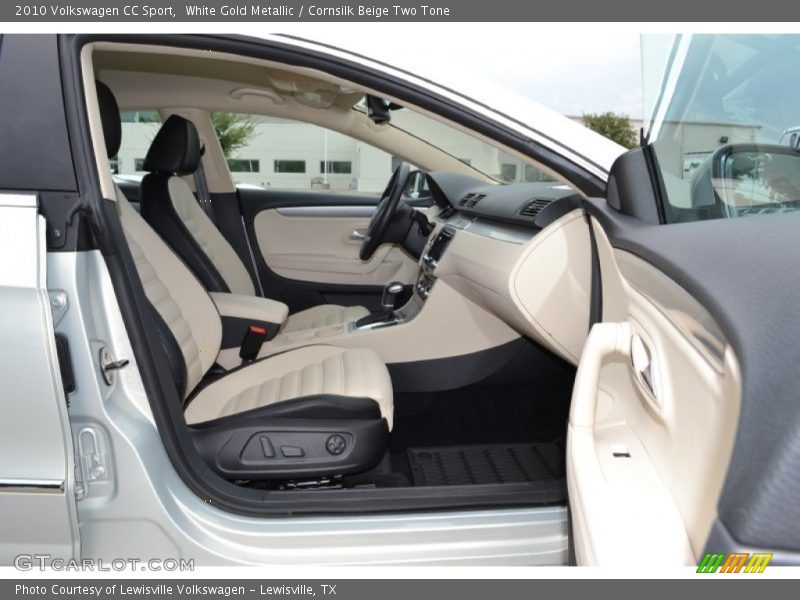 White Gold Metallic / Cornsilk Beige Two Tone 2010 Volkswagen CC Sport