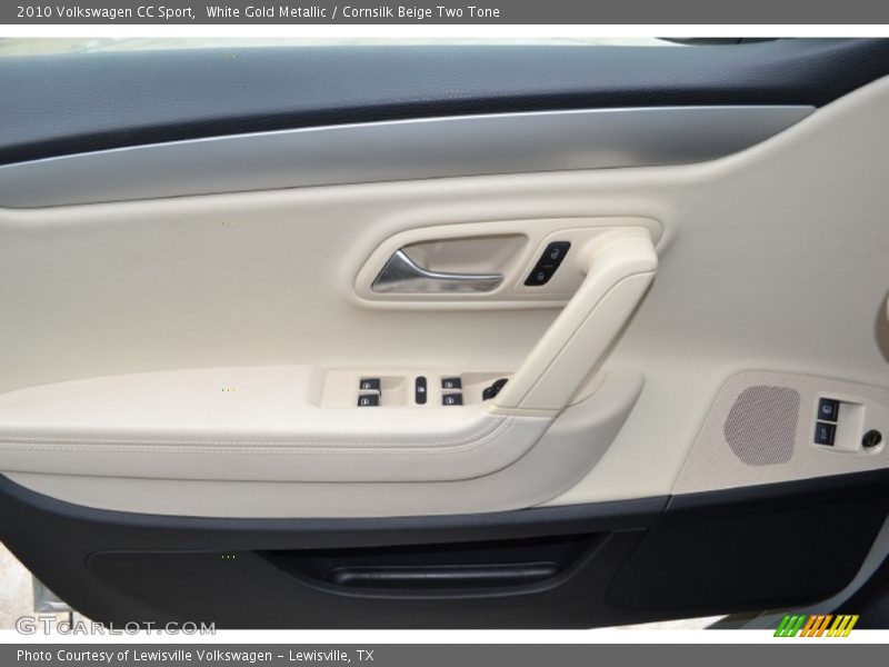 White Gold Metallic / Cornsilk Beige Two Tone 2010 Volkswagen CC Sport