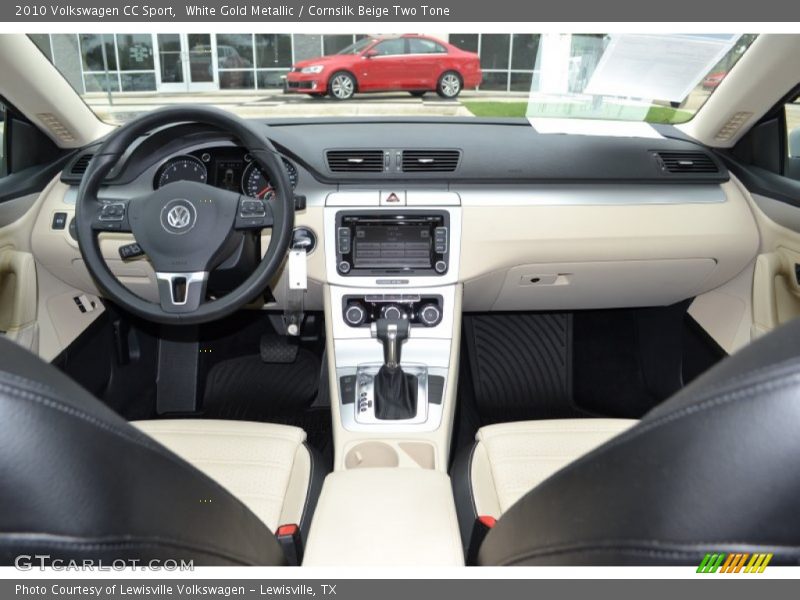 White Gold Metallic / Cornsilk Beige Two Tone 2010 Volkswagen CC Sport