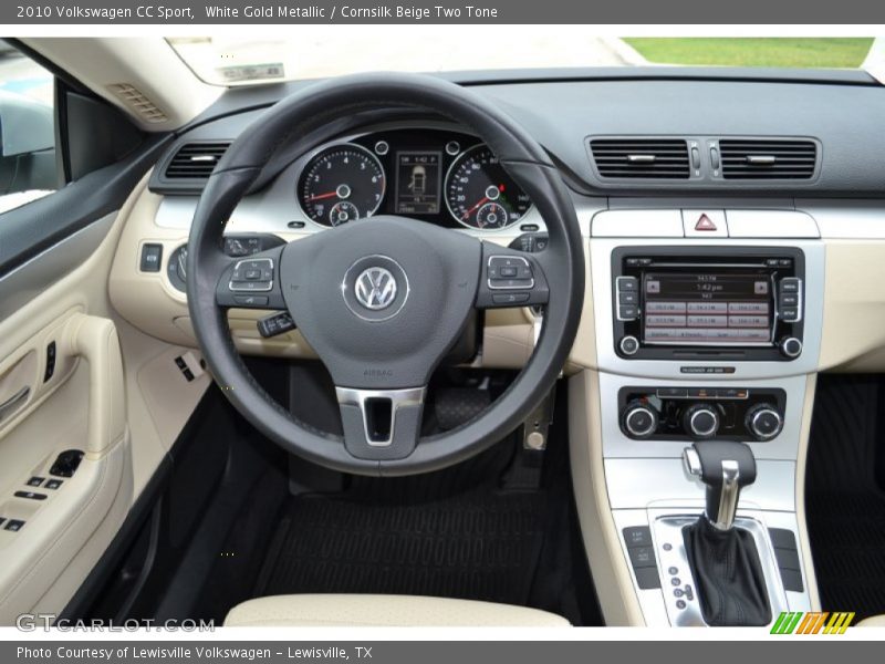 White Gold Metallic / Cornsilk Beige Two Tone 2010 Volkswagen CC Sport