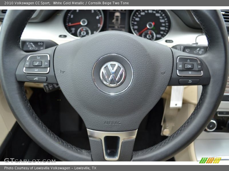White Gold Metallic / Cornsilk Beige Two Tone 2010 Volkswagen CC Sport