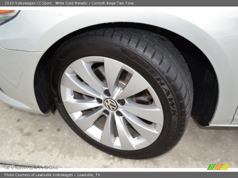 White Gold Metallic / Cornsilk Beige Two Tone 2010 Volkswagen CC Sport