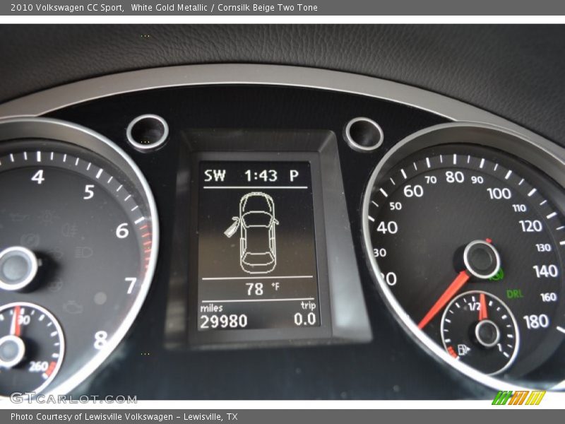 White Gold Metallic / Cornsilk Beige Two Tone 2010 Volkswagen CC Sport