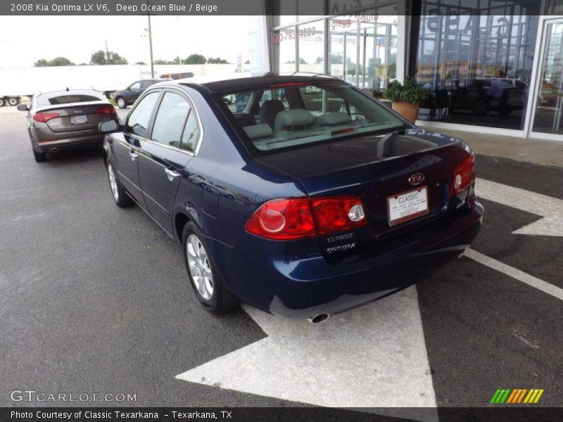 Deep Ocean Blue / Beige 2008 Kia Optima LX V6