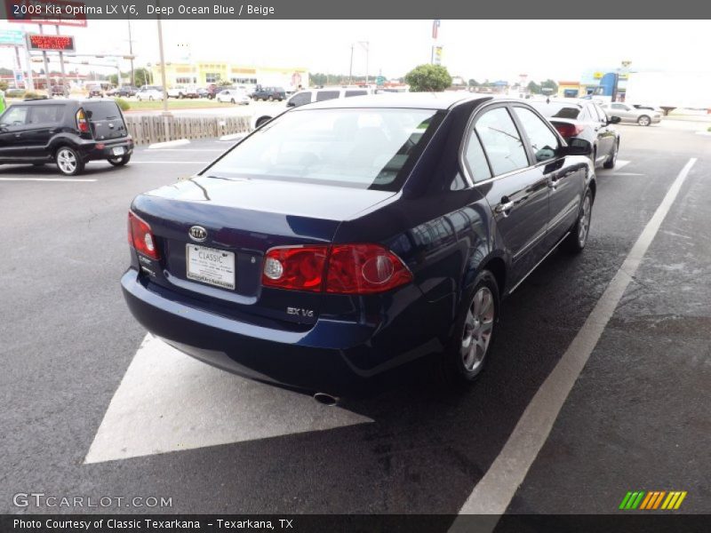 Deep Ocean Blue / Beige 2008 Kia Optima LX V6