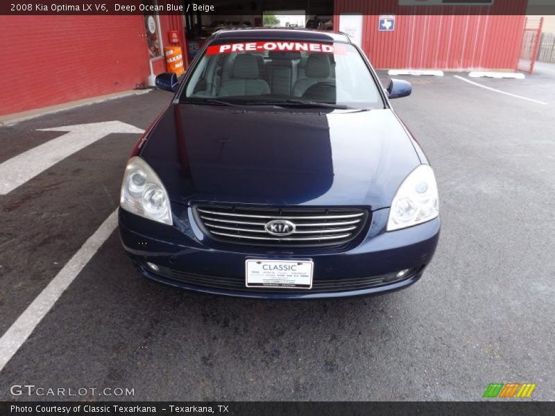 Deep Ocean Blue / Beige 2008 Kia Optima LX V6