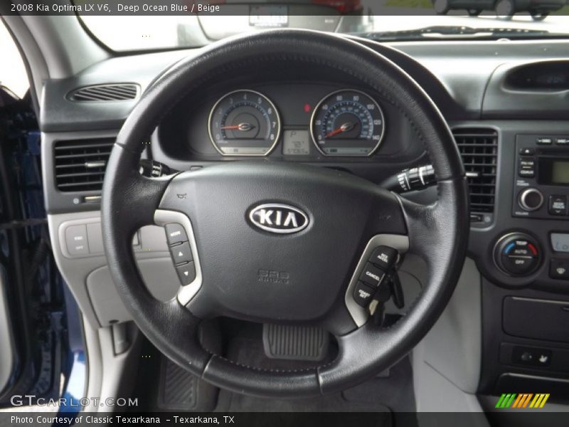 Deep Ocean Blue / Beige 2008 Kia Optima LX V6