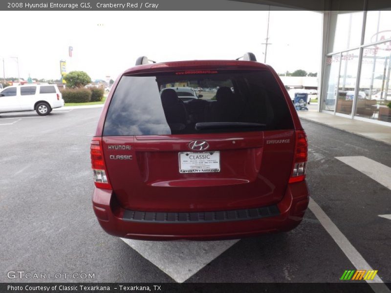 Cranberry Red / Gray 2008 Hyundai Entourage GLS