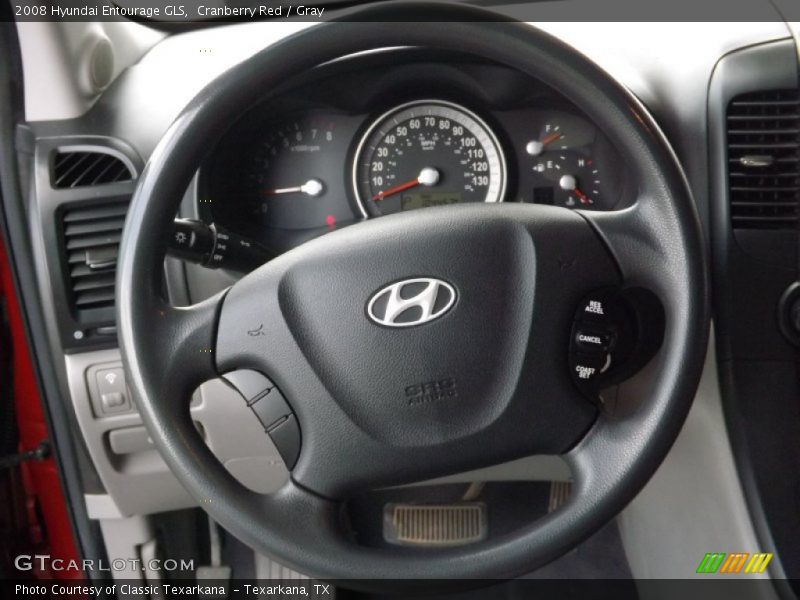 Cranberry Red / Gray 2008 Hyundai Entourage GLS
