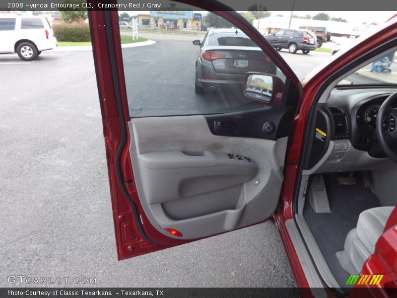 Cranberry Red / Gray 2008 Hyundai Entourage GLS
