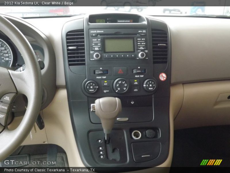 Clear White / Beige 2012 Kia Sedona LX