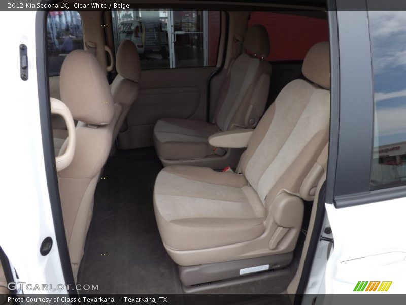 Clear White / Beige 2012 Kia Sedona LX