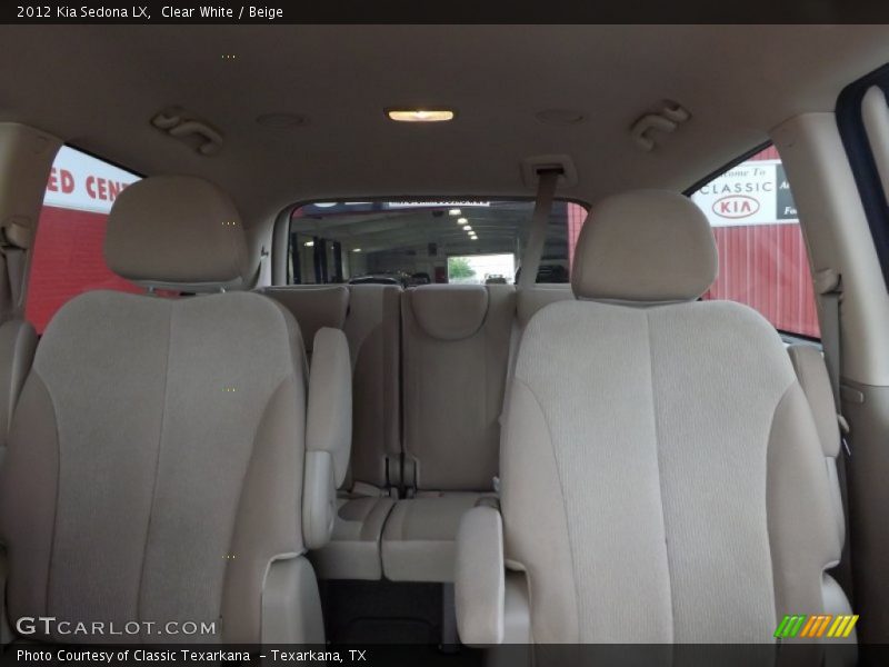 Clear White / Beige 2012 Kia Sedona LX