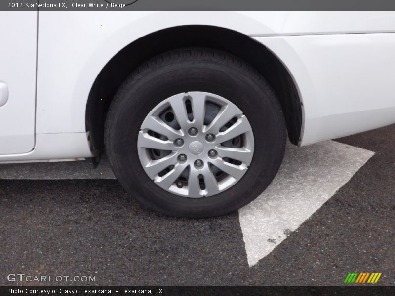 Clear White / Beige 2012 Kia Sedona LX