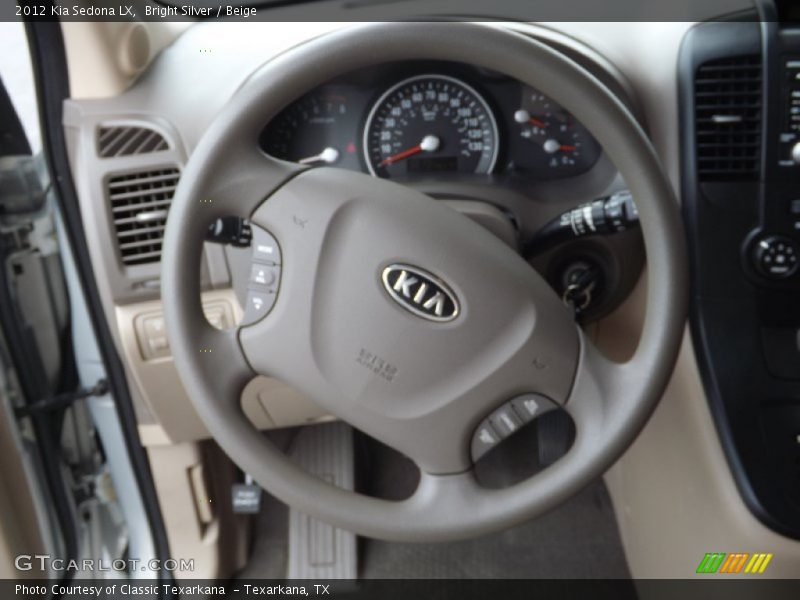 Bright Silver / Beige 2012 Kia Sedona LX