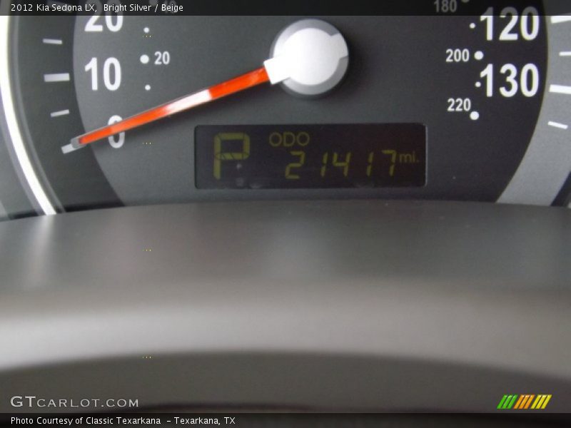 Bright Silver / Beige 2012 Kia Sedona LX