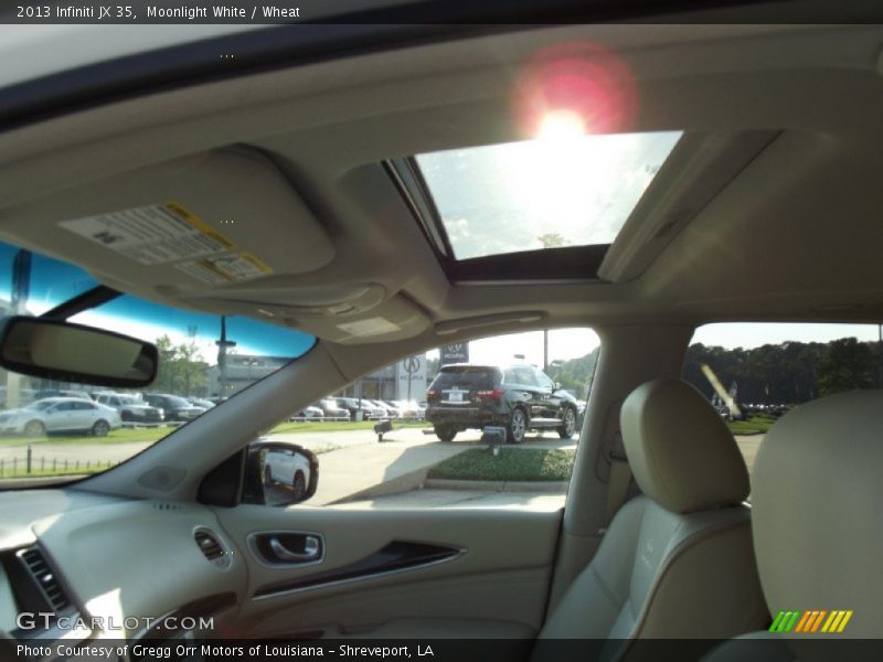 Moonlight White / Wheat 2013 Infiniti JX 35