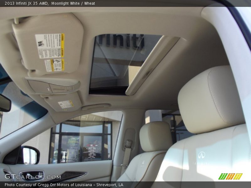 Moonlight White / Wheat 2013 Infiniti JX 35 AWD