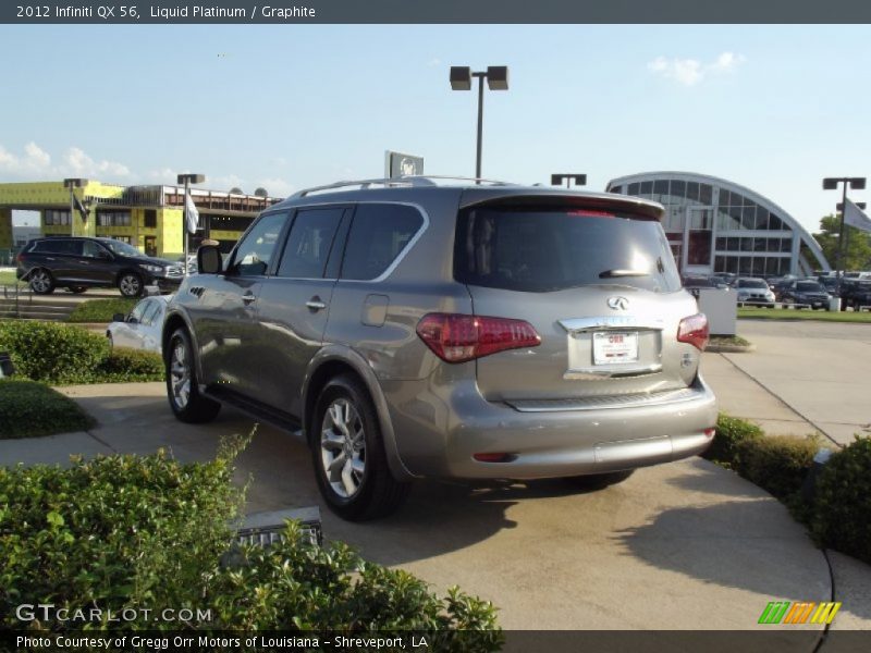 Liquid Platinum / Graphite 2012 Infiniti QX 56