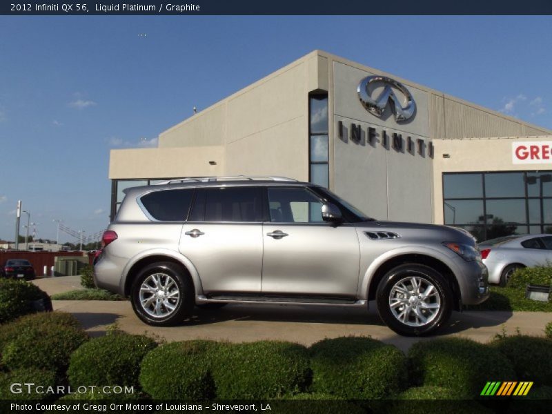 Liquid Platinum / Graphite 2012 Infiniti QX 56