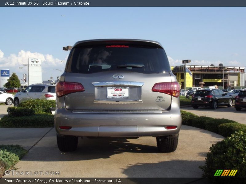 Liquid Platinum / Graphite 2012 Infiniti QX 56