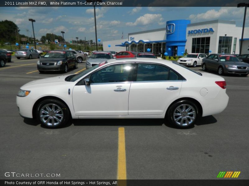 White Platinum Tri-Coat / Dark Charcoal 2011 Lincoln MKZ FWD